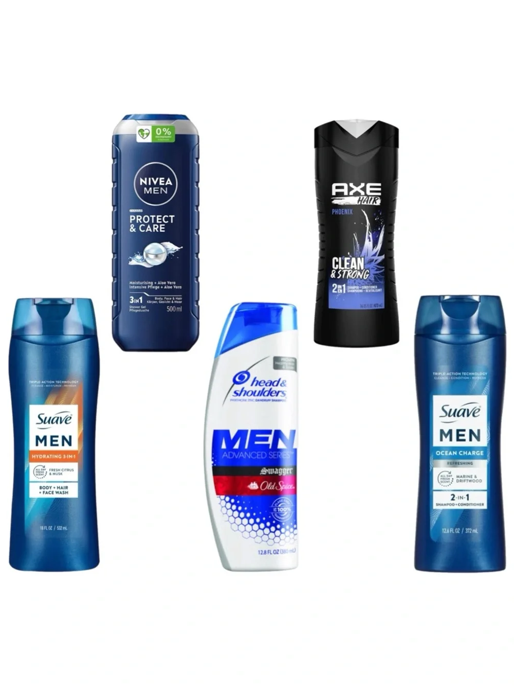 (5) Men’s Body + Hair + Face Wash